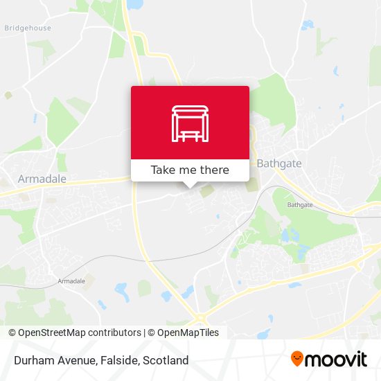 Durham Avenue, Falside map