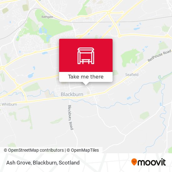 Ash Grove, Blackburn map