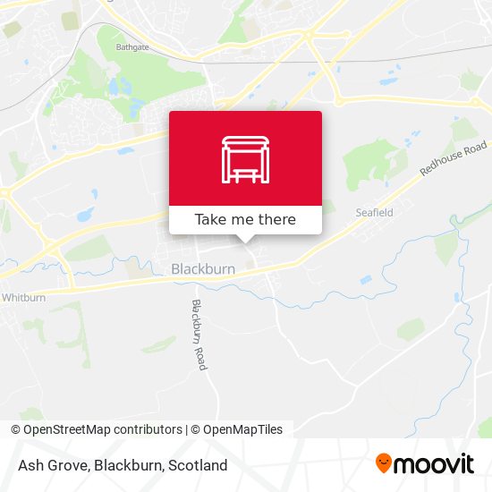 Ash Grove, Blackburn map