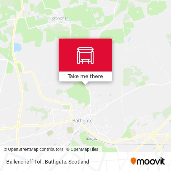 Ballencrieff Toll, Bathgate map