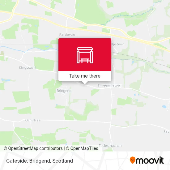 Gateside, Bridgend map