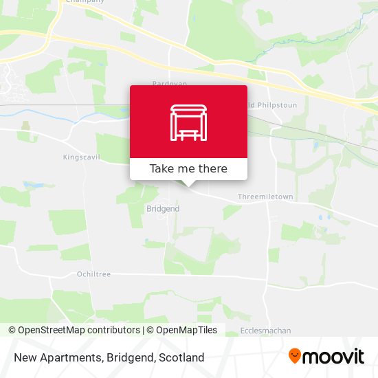 New Apartments, Bridgend map