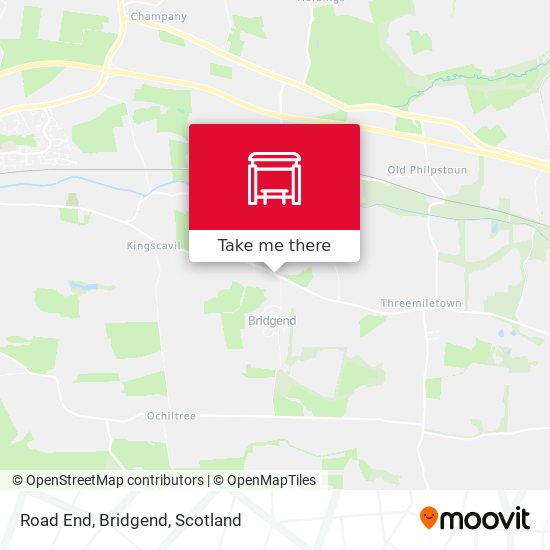 Road End, Bridgend map