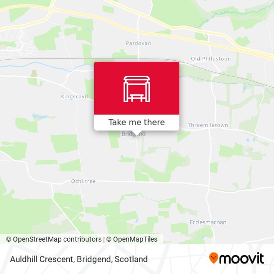 Auldhill Crescent, Bridgend map