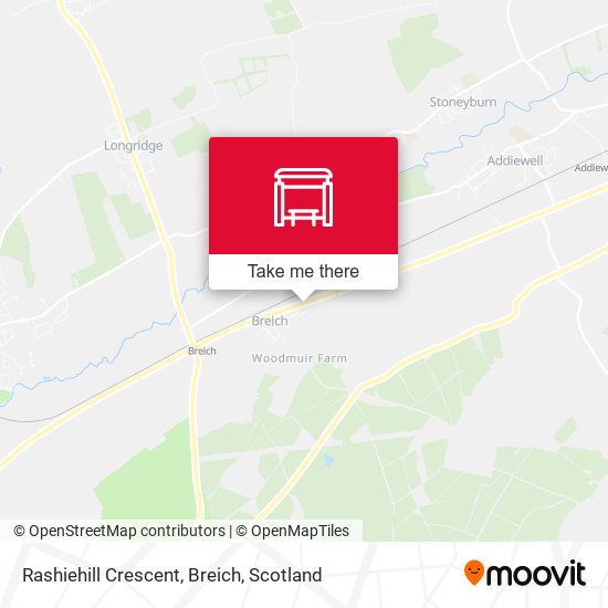 Rashiehill Crescent, Breich map