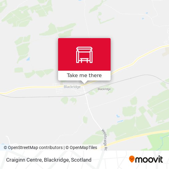 Craiginn Centre, Blackridge map