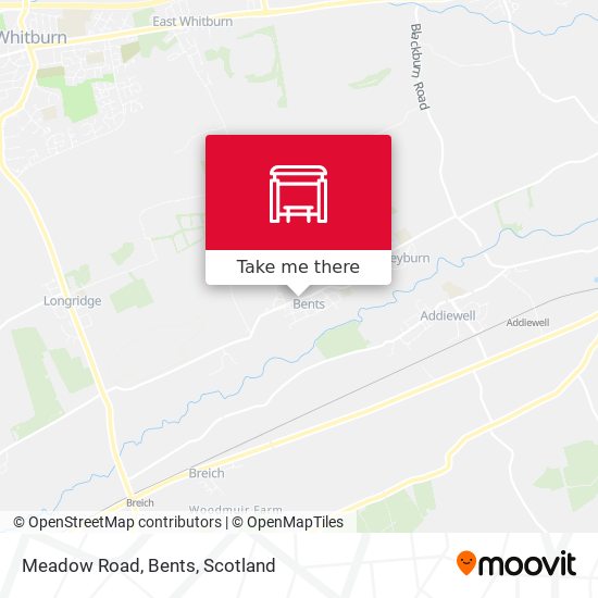 Meadow Road, Bents map