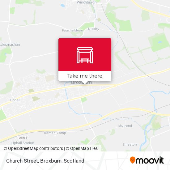 Church Street, Broxburn map