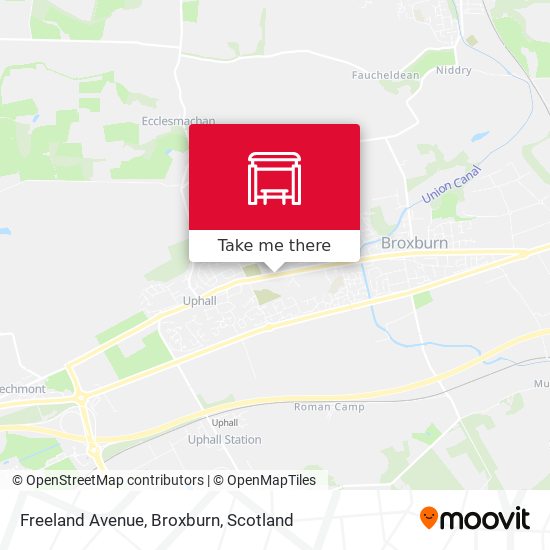 Freeland Avenue, Broxburn map