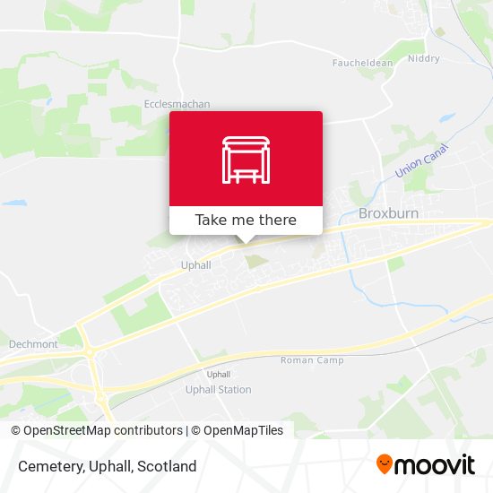 Cemetery, Uphall map