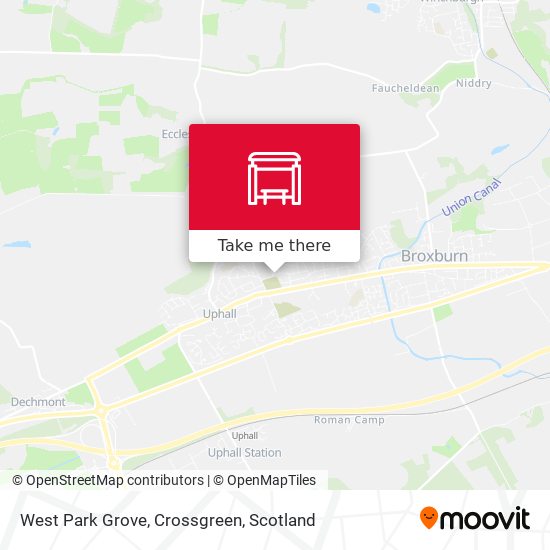 West Park Grove, Crossgreen map