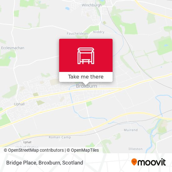 Bridge Place, Broxburn map