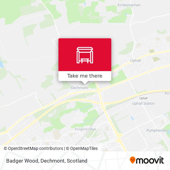 Badger Wood, Dechmont map