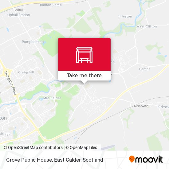 Grove Public House, East Calder map