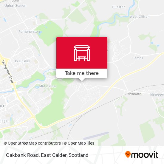 Oakbank Road, East Calder map