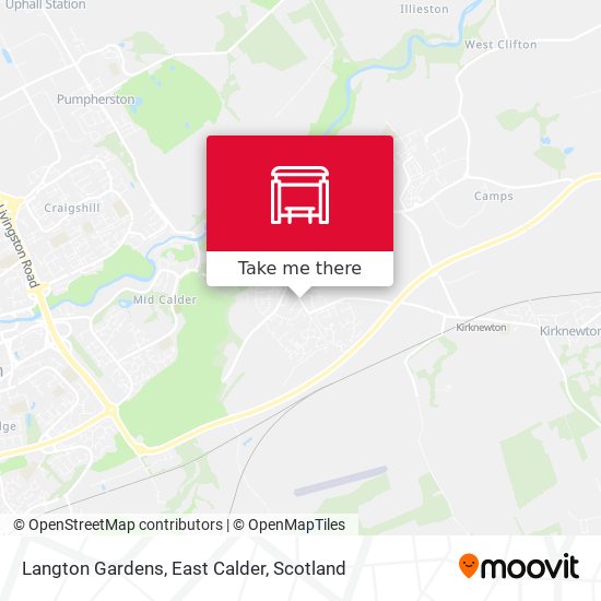 Langton Gardens, East Calder map