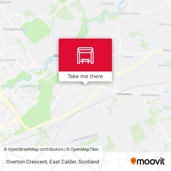 Overton Crescent, East Calder map