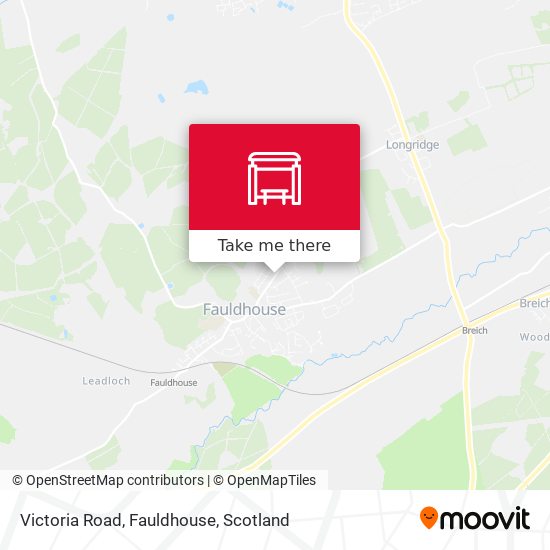Victoria Road, Fauldhouse map