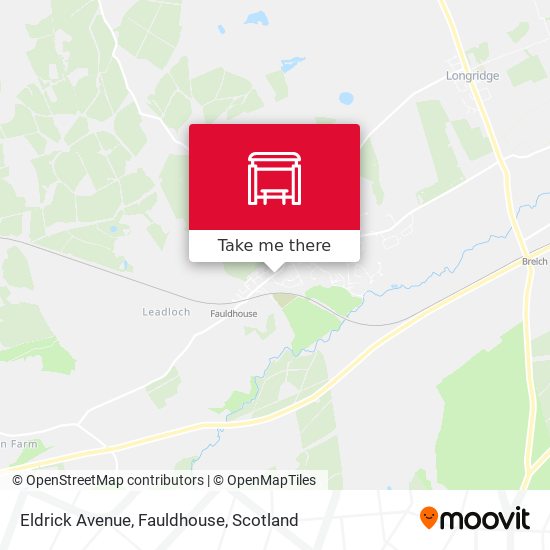 Eldrick Avenue, Fauldhouse map
