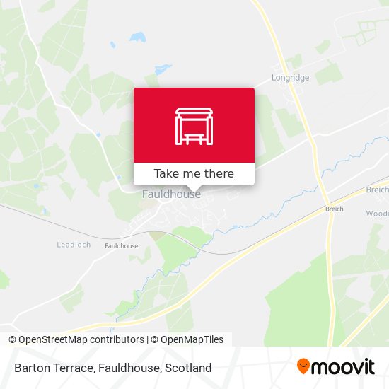 Barton Terrace, Fauldhouse map