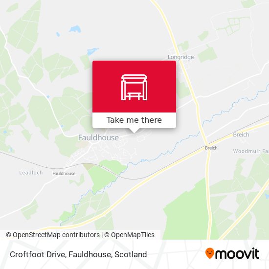 Croftfoot Drive, Fauldhouse map