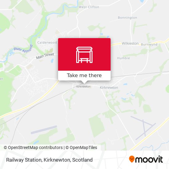 Railway Station, Kirknewton map