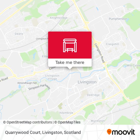 Quarrywood Court, Livingston map