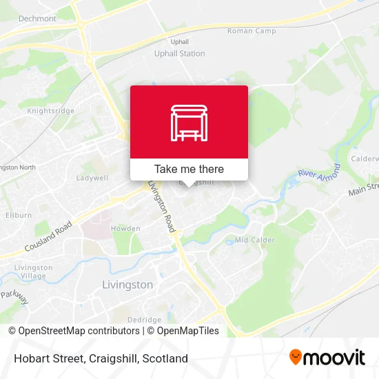Hobart Street, Craigshill map