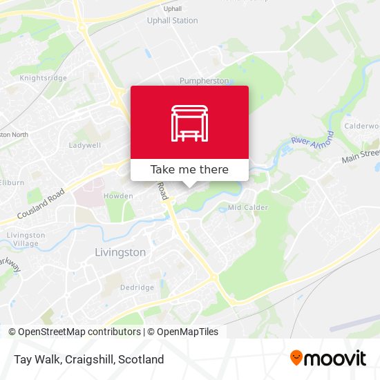Tay Walk, Craigshill map