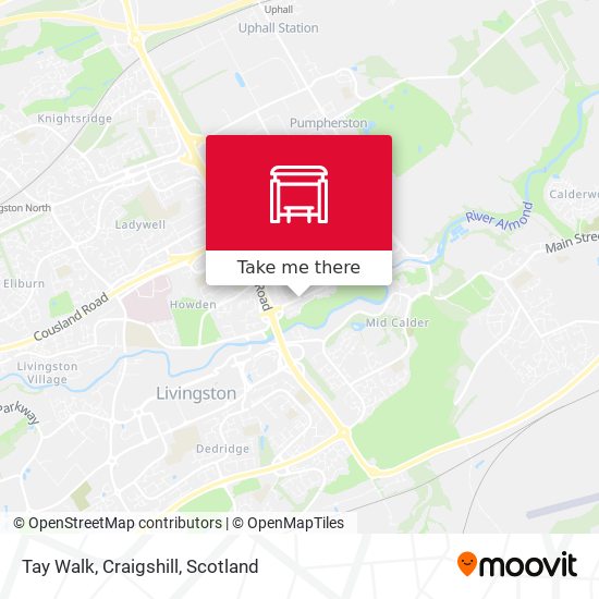 Tay Walk, Craigshill map