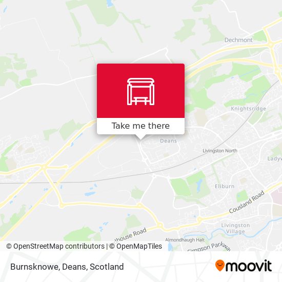 Burnsknowe, Deans map