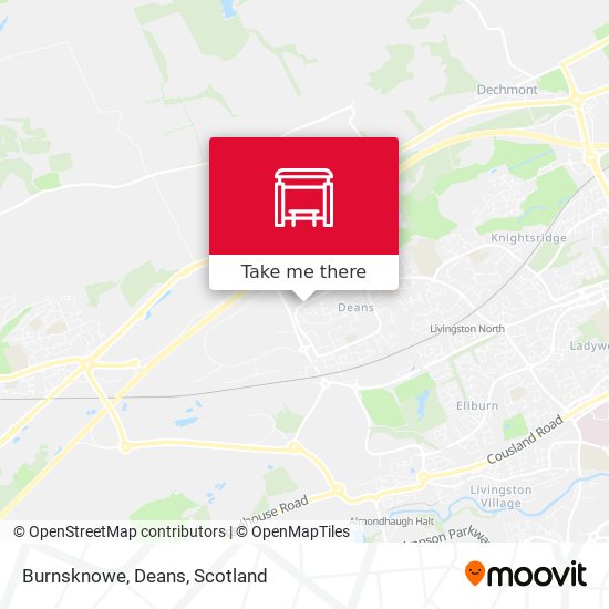 Burnsknowe, Deans map