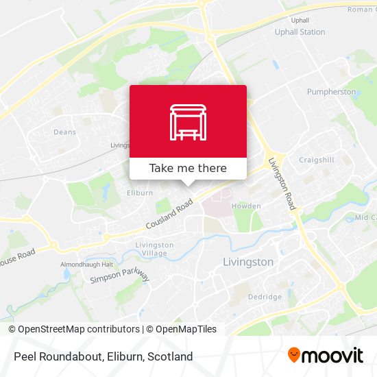 Peel Roundabout, Eliburn map