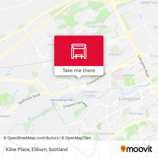 Kilne Place, Eliburn map
