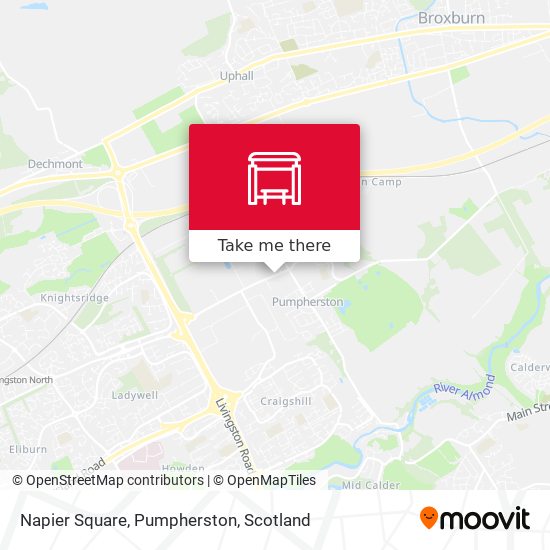 Napier Square, Pumpherston map