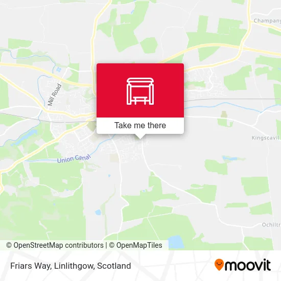 Friars Way, Linlithgow map