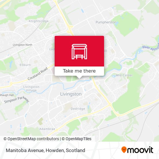 Manitoba Avenue, Howden map