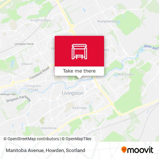 Manitoba Avenue, Howden map