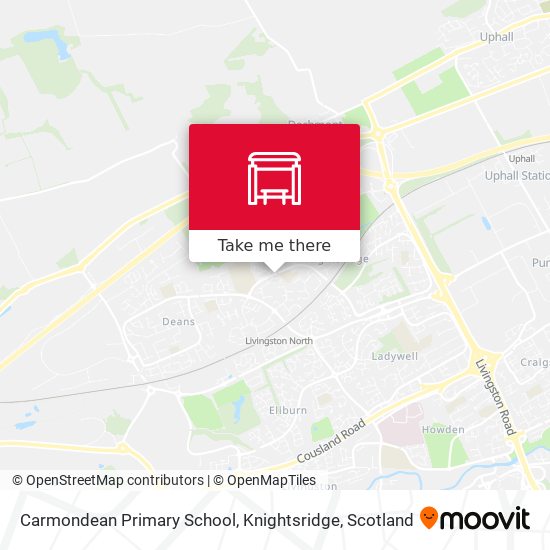 Carmondean Primary School, Knightsridge map