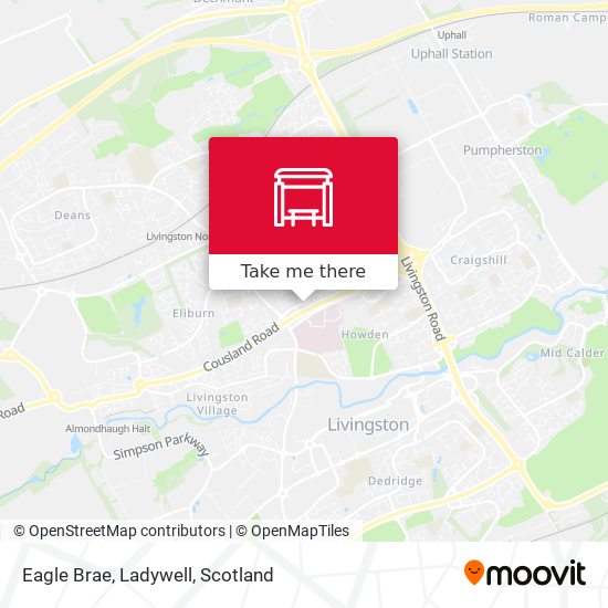 Eagle Brae, Ladywell map