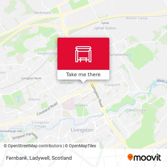 Fernbank, Ladywell map