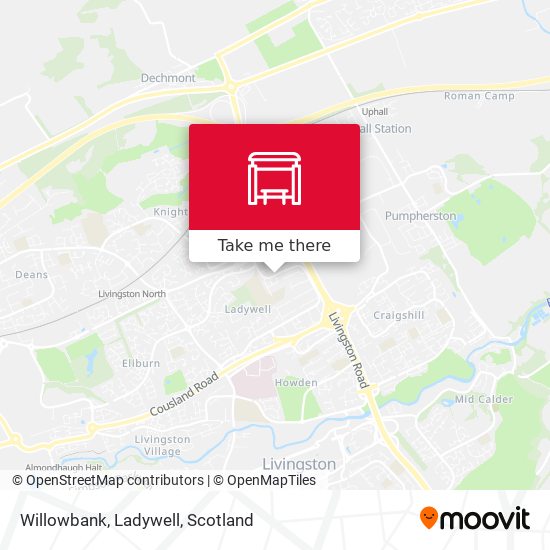 Willowbank, Ladywell map