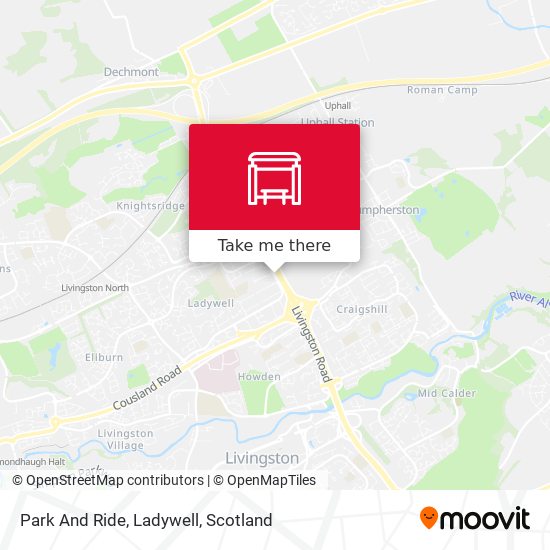 Park And Ride, Ladywell map