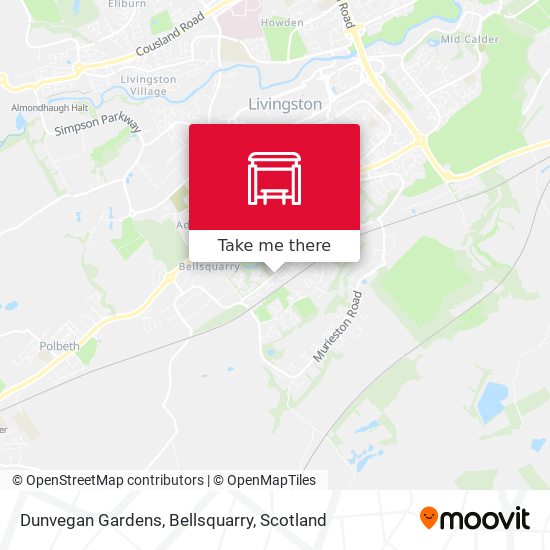 Dunvegan Gardens, Bellsquarry map