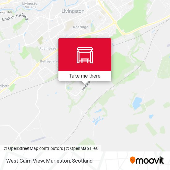 West Cairn View, Murieston map