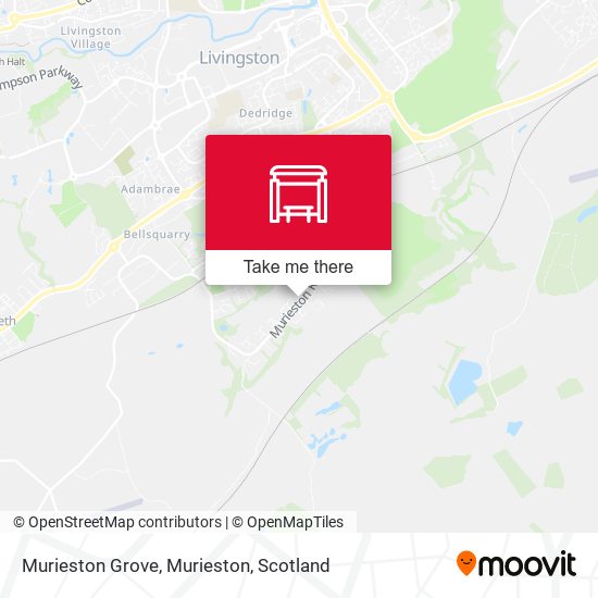 Murieston Grove, Murieston map