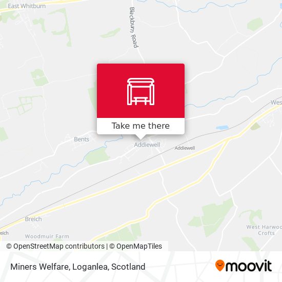 Miners Welfare, Loganlea map