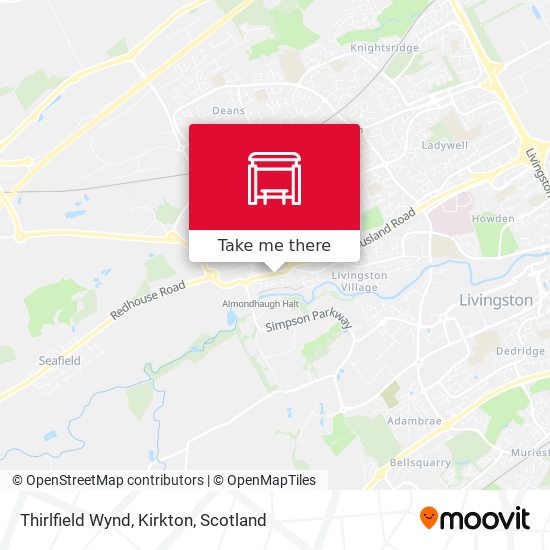 Thirlfield Wynd, Kirkton map