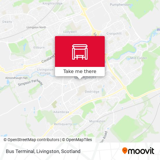 Bus Terminal, Livingston map