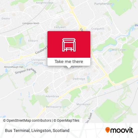 Bus Terminal, Livingston map